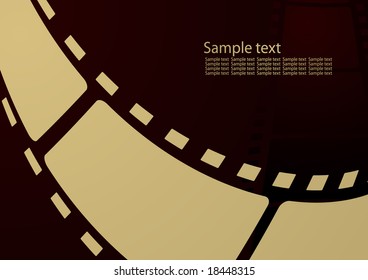 Editable vector grunge film frame background