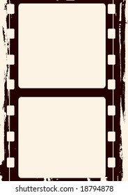 Editable vector grunge film frame , nice element for your projects