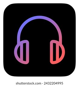 Editable vector headphones earmuffs icon. Black, transparent white background. Part of a big icon set family. Perfect for web and app interfaces, presentations, infographics, etc