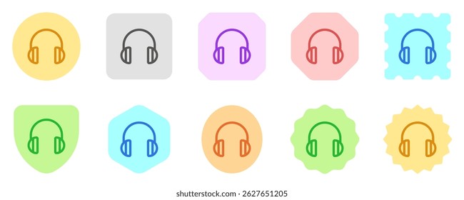 Editable vector headphones earmuffs icon. Black, transparent white background. Part of a big icon set family. Perfect for web and app interfaces, presentations, infographics, etc
