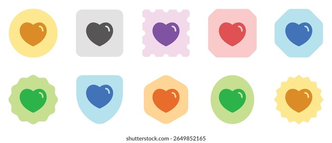 Editable vector heart love favorite bookmark icon. Black, line style, transparent white background. Part of a big icon set family. Perfect for web and app interfaces, presentations, infographics, etc