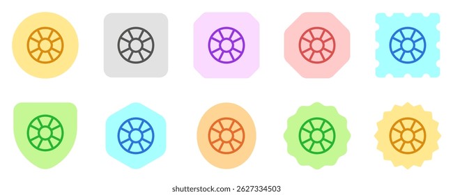 Editable vector help support lifebuoy icon. Black, line style, transparent white background. Part of a big icon set family. Perfect for web and app interfaces, presentations, infographics, etc