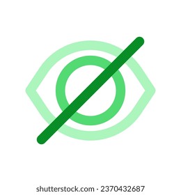 Editable vector hide password eye visual impairment icon. Black, line style, white background. Part of a big icon set family. Perfect for web and app interfaces, presentations, infographics, etc