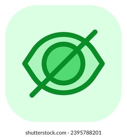Editable vector hide password eye visual impairment icon. Black, line style, white background. Part of a big icon set family. Perfect for web and app interfaces, presentations, infographics, etc