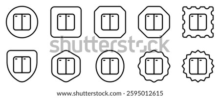 Editable vector horizontal split screens icon. Black, line style, transparent white background. Part of a big icon set family. Perfect for web and app interfaces, presentations, infographics, etc