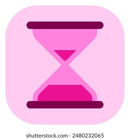 Editable vector hourglass icon. Black, line style, transparent white background. Part of a big icon set family. Perfect for web and app interfaces, presentations, infographics, etc