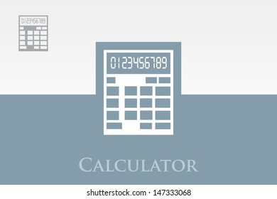 Editable Vector Icon of Calculator
