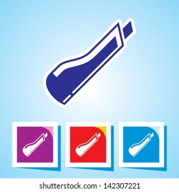 editable vector icon of Letter Cutter