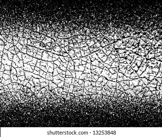 Ilustración vectorial editable de grietas y textura granulada