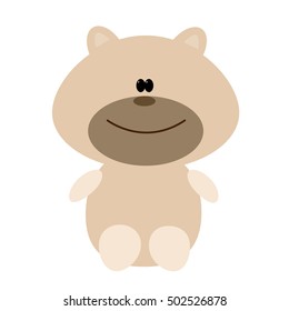 Editable vector illustration of a cute rabbit head cartoon on white background.