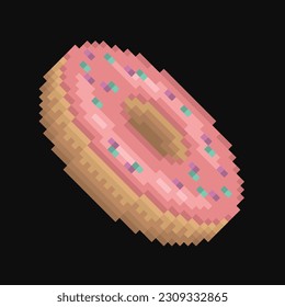 Editable Vector Illustration of Donut, good for clip art, sticker, icon, etc.
