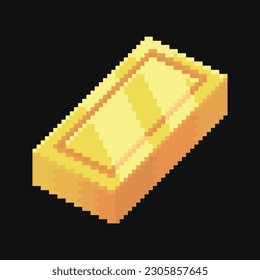 Ilustración vectorial editable de un oro