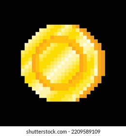 Ilustración de vectores editable de la moneda de oro. Bien por pegatinas, iconos, imágenes prediseñadas, ppt, juegos, educación, etc