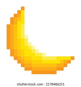 Editable Vector Illustration of Half Moon. Good for sticker, icon, clip art, ppt, game, education, etc