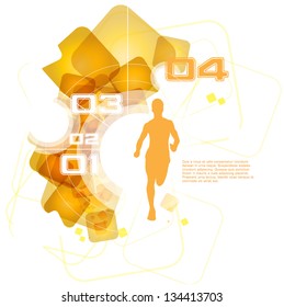 Editable vector illustration of sport