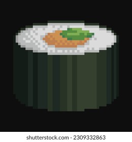 Ilustración vectorial editable del sushi, buena para la imagen prediseñada, pegatina, icono, etc.