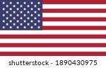 
editable vector image of american flag