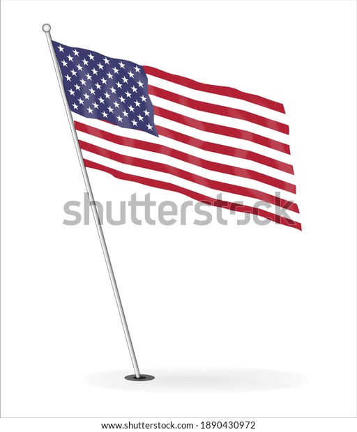 Editable Vector Image American Flag Stock Vector (Royalty Free ...