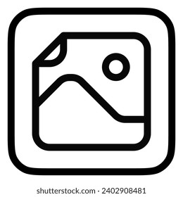 Editable vector image file icon. Black, line style, transparent white background. Part of a big icon set family. Perfect for web and app interfaces, presentations, infographics, etc