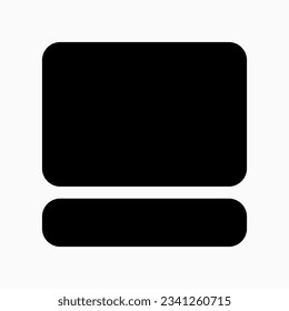 Editable vector image thumbnail and description icon. Black, line style, white background. Part of a big icon set family. Perfect for web and app interfaces, presentations, infographics, etc