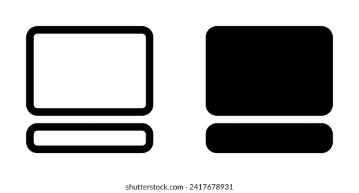 Editable vector image thumbnail and description icon. Black, line style, white background. Part of a big icon set family. Perfect for web and app interfaces, presentations, infographics, etc