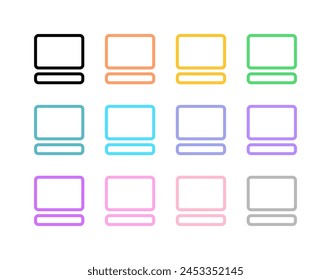 Editable vector image thumbnail and description icon. Black, line style, white background. Part of a big icon set family. Perfect for web and app interfaces, presentations, infographics, etc