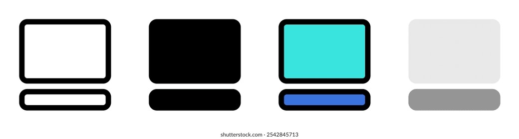 Icono de Miniatura y descripción de Imagen de Vector editable. Negro, estilo de línea, fondo blanco. Parte de una gran familia de iconos. Perfecto para interfaces de Web y App, presentaciones, infografías, etc