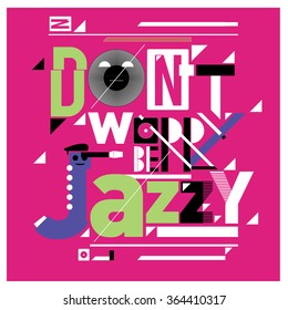 Editable vector jazz poster artwork 