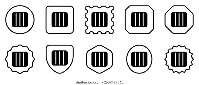 Editable vector layout column icon. Black, line style, transparent white background. Part of a big icon set family. Perfect for web and app interfaces, presentations, infographics, etc
