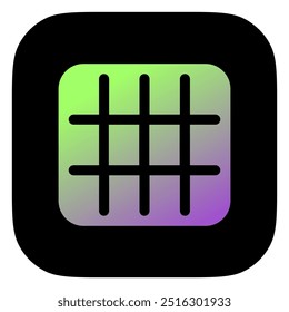 Editable vector layout grid icon. Black, line style, transparent white background. Part of a big icon set family. Perfect for web and app interfaces, presentations, infographics, etc