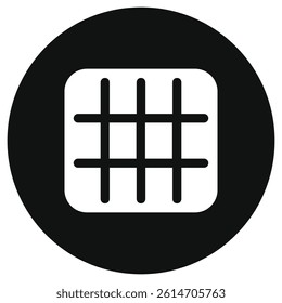 Editable vector layout grid icon. Black, line style, transparent white background. Part of a big icon set family. Perfect for web and app interfaces, presentations, infographics, etc
