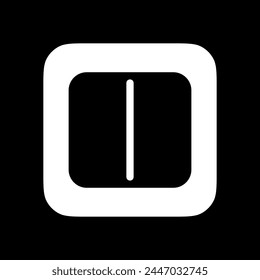 Editable vector layout split screen column icon. Black, line style, transparent white background. Part of a big icon set family. Perfect for web and app interfaces, presentations, infographics, etc