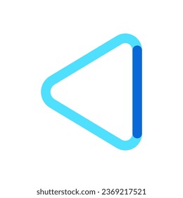 Editable vector left triangle arrow icon. Black, transparent white background. Part of a big icon set family. Perfect for web and app interfaces, presentations, infographics, etc