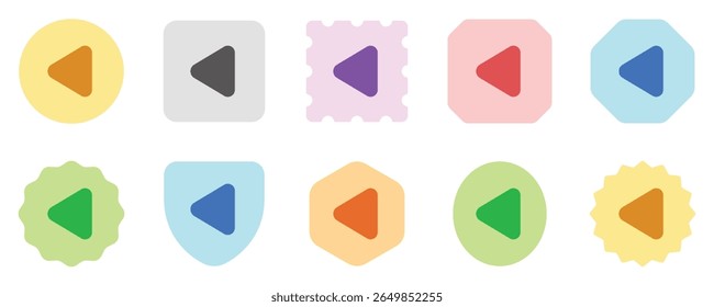 Editable vector left triangle arrow icon. Black, transparent white background. Part of a big icon set family. Perfect for web and app interfaces, presentations, infographics, etc