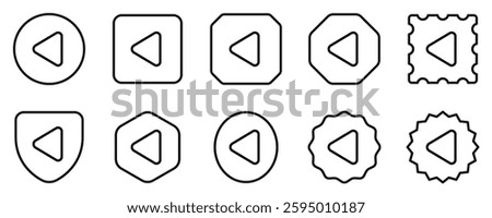 Editable vector left triangle arrow icon. Black, transparent white background. Part of a big icon set family. Perfect for web and app interfaces, presentations, infographics, etc