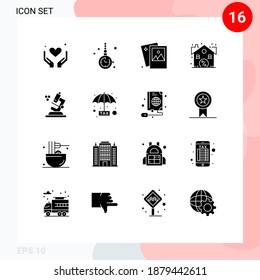 Editable Vector Line Pack of 16 Simple Solid Glyphs of sale; estate; watch accessorize; discount; photography Editable Vector Design Elements