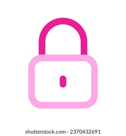 Editable vector lock padlock encryption password icon. Black, line style, white background. Part of a big icon set family. Perfect for web and app interfaces, presentations, infographics, etc