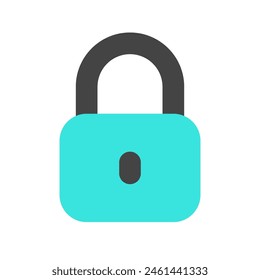 Editable vector lock padlock encryption password icon. Black, line style, white background. Part of a big icon set family. Perfect for web and app interfaces, presentations, infographics, etc