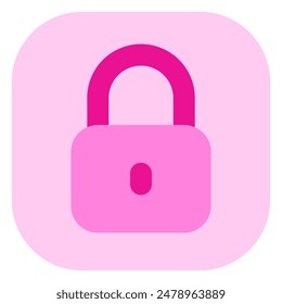 Editable vector lock padlock encryption password icon. Black, line style, white background. Part of a big icon set family. Perfect for web and app interfaces, presentations, infographics, etc