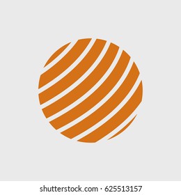 Editable vector editable logo sphere