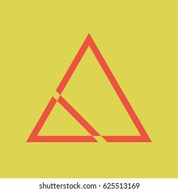 Editable vector editable logo triangle