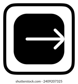 Editable vector logout exit icon. Black, line style, transparent white background. Part of a big icon set family. Perfect for web and app interfaces, presentations, infographics, etc