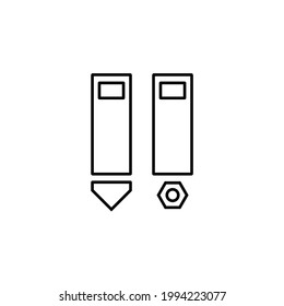 editable vector as maintenance folders in a technology