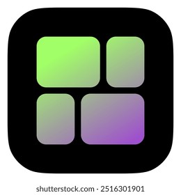 Editable vector mason grid icon. Black, line style, transparent white background. Part of a big icon set family. Perfect for web and app interfaces, presentations, infographics, etc