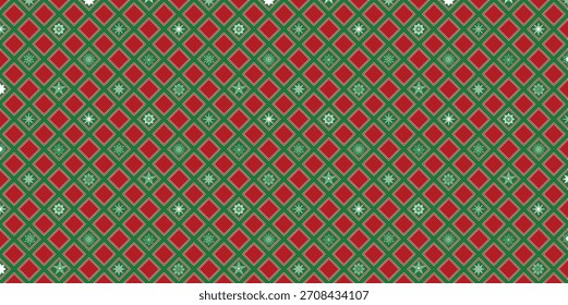 Una obra maestra de Vector editable. Patrón sin fisuras temático de Navidades con Navidades que repiten la rejilla de ilusión del motivo. Fondo de patrón de Vector de Festiva.