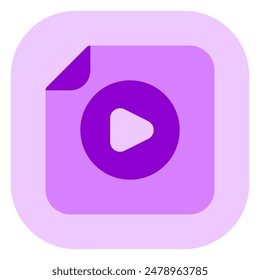Editable vector media file icon. Black, line style, transparent white background. Part of a big icon set family. Perfect for web and app interfaces, presentations, infographics, etc
