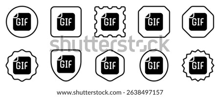 Editable vector media file icon. Black, line style, transparent white background. Part of a big icon set family. Perfect for web and app interfaces, presentations, infographics, etc