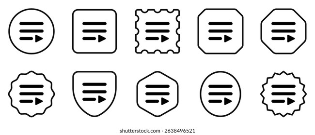 Editable vector media player playlist icon. Black, transparent white background. Part of a big icon set family. Perfect for web and app interfaces, presentations, infographics, etc