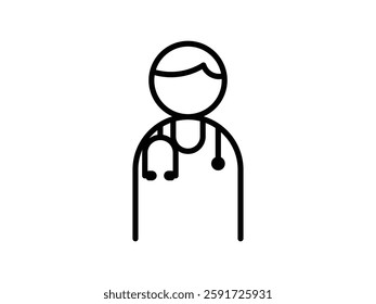 editable vector medical doctor symbol design illustration isolated on transparent background