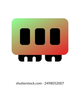 Editable vector memory ram icon. Black, line style, transparent white background. Part of a big icon set family. Perfect for web and app interfaces, presentations, infographics, etc